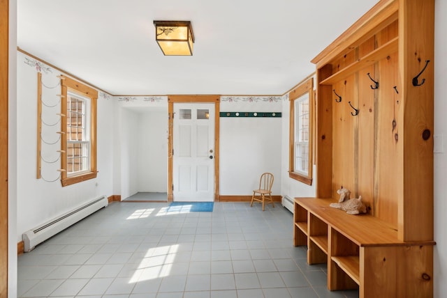117 Youngs Ridge Rd, Acton, ME 04001 - foyer entrance featuring baseboard heating and baseboards