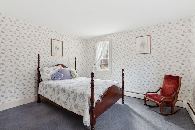 117 Youngs Ridge Rd, Acton, ME 04001 - bedroom with wallpapered walls and carpet floors