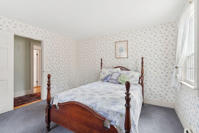 117 Youngs Ridge Rd, Acton, ME 04001 - carpeted bedroom featuring wallpapered walls