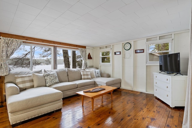 738 13th St, Acton, ME 04001 - living area with hardwood / wood-style flooring