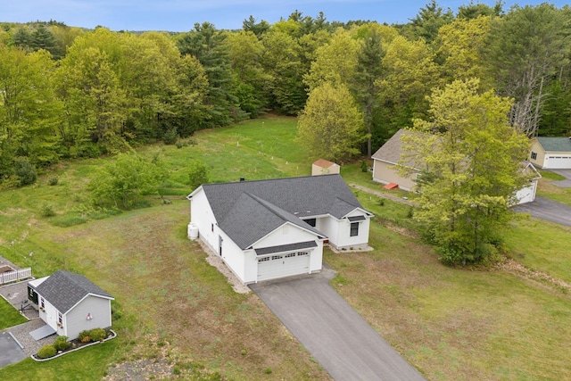 79 Colins Meadow Ln, Alfred, ME 04002 - view from above of property with a forest