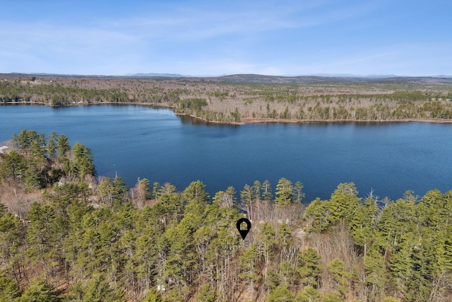 34 Jordan Shore Dr, Poland, ME 04274 - property view of water featuring a wooded view