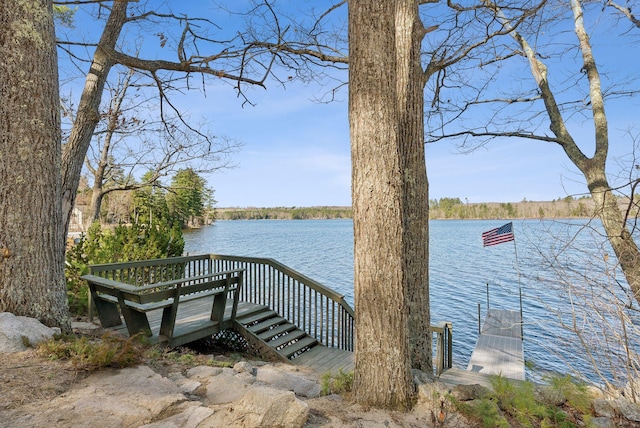 34 Jordan Shore Dr, Poland, ME 04274 - dock area with a water view