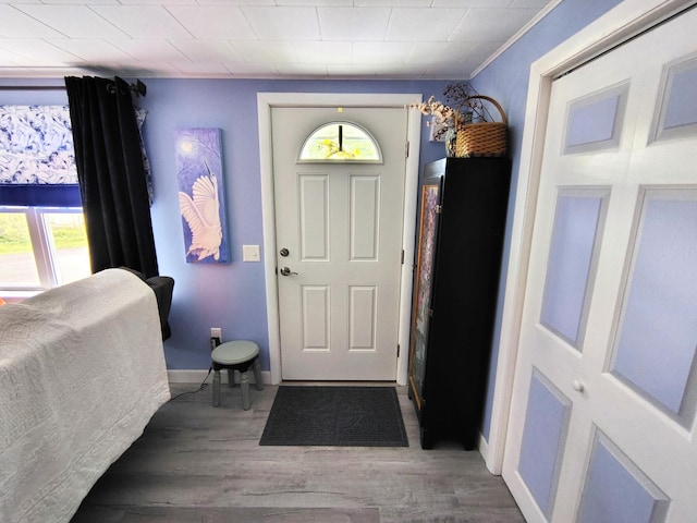 90 Whig St, Winterport, ME 04496 - foyer entrance with wood finished floors and baseboards