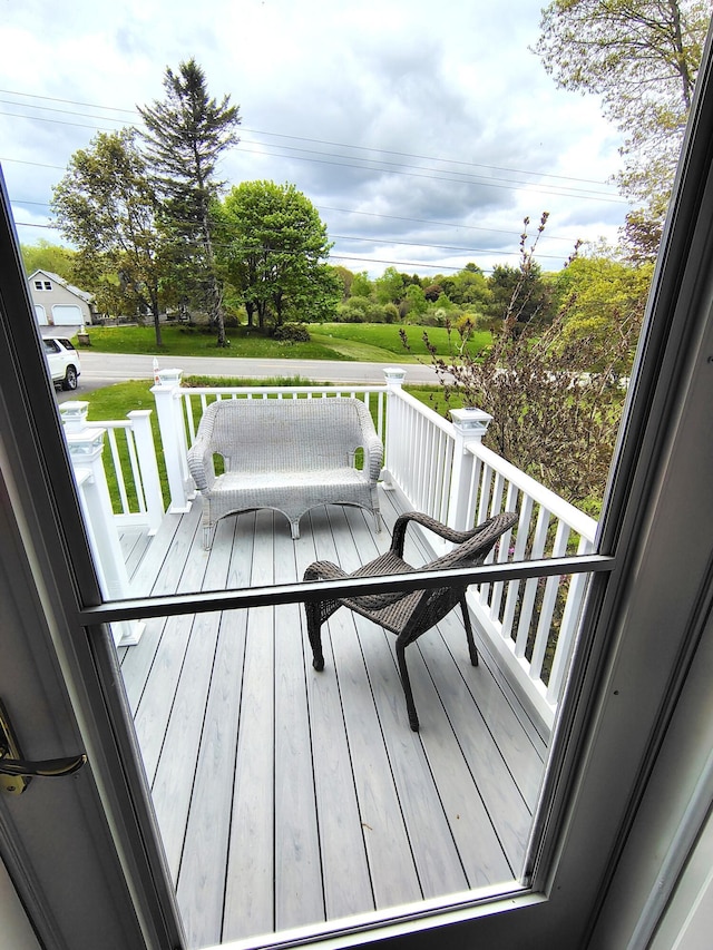90 Whig St, Winterport, ME 04496 - view of wooden deck