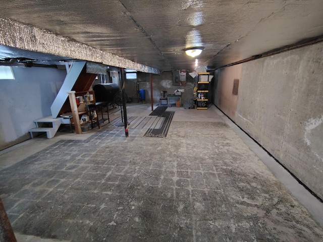 90 Whig St, Winterport, ME 04496 - below grade area with oil tank and plenty of natural light