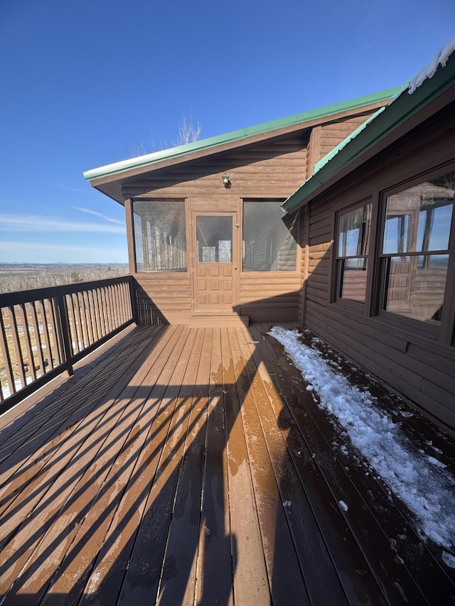 1083 N Rd, Ripley, ME 04930 - view of deck