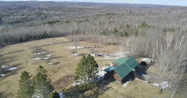 1083 N Rd, Ripley, ME 04930 - aerial view featuring a forest view