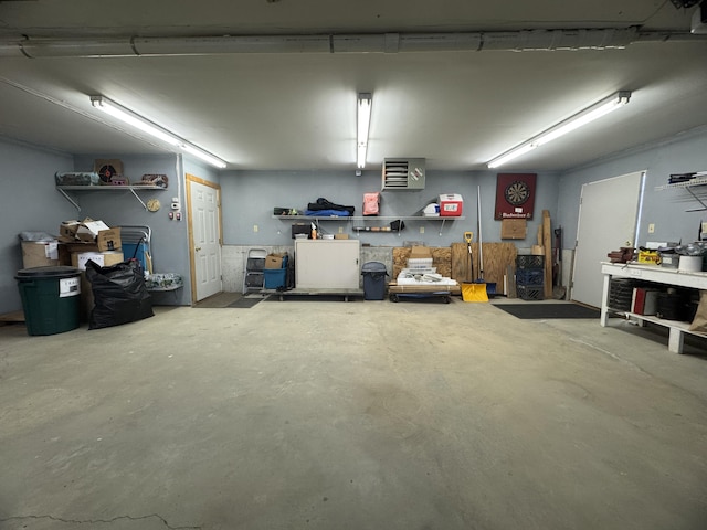 1083 N Rd, Ripley, ME 04930 - garage featuring a workshop area