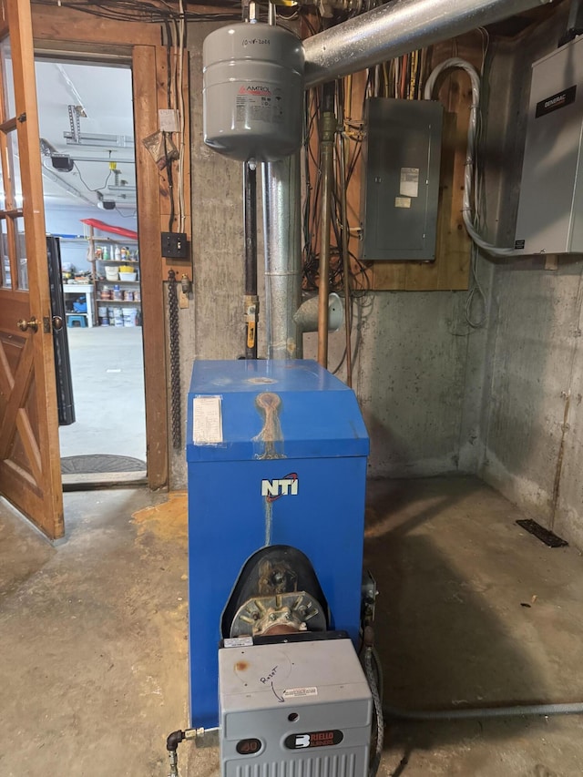 1083 N Rd, Ripley, ME 04930 - utilities with a heating unit and electric panel