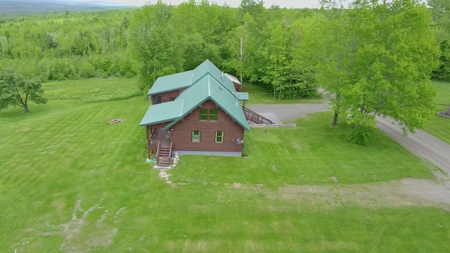 1083 N Rd, Ripley, ME 04930 - aerial view of property and surrounding area with a forest