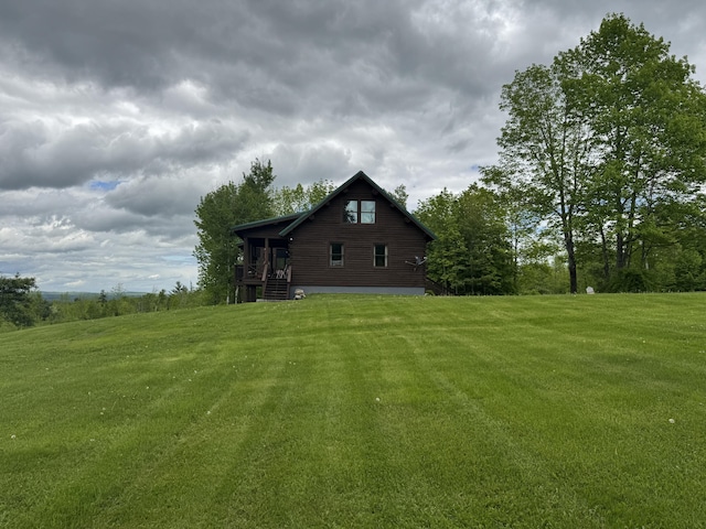 1083 N Rd, Ripley, ME 04930 - view of side of property with a yard