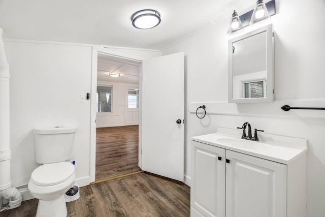 108/9 113 Sandy Beach Rd, Glenburn, ME 04401 - half bath with wood finished floors and vanity