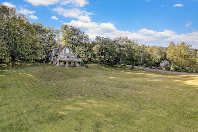 252 General Turner Hill Rd, Turner, ME 04282 - view of yard featuring a wooden deck
