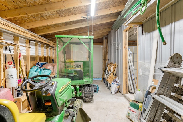 252 General Turner Hill Rd, Turner, ME 04282 - interior space with concrete floors