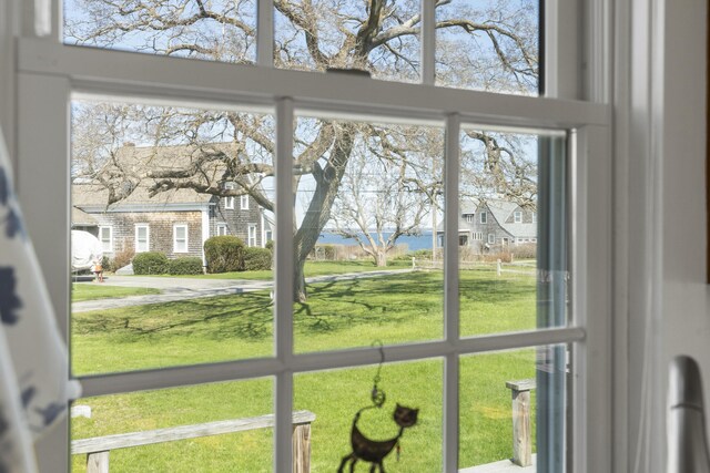view of doorway to outside
