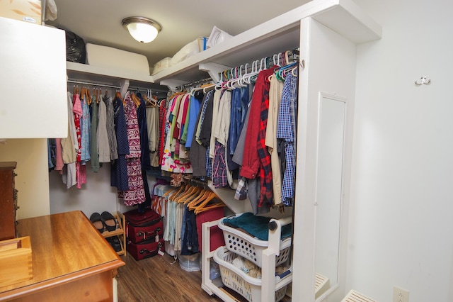 6A Park St, Guilford, ME 04443 - walk in closet with wood finished floors