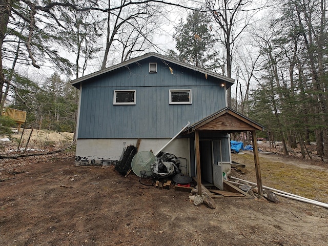 view of side of property