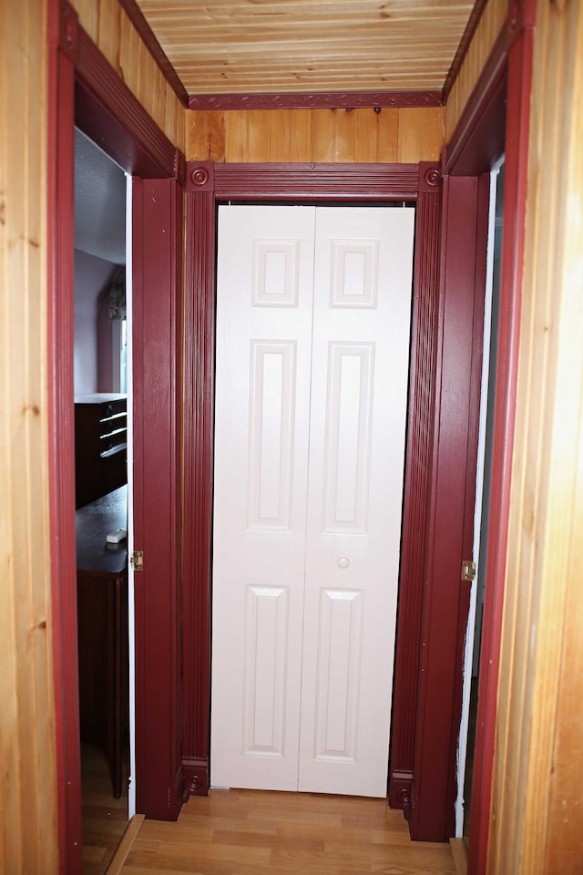 165 Pleasant Ave, Madawaska, ME 04756 - hallway with wood finished floors