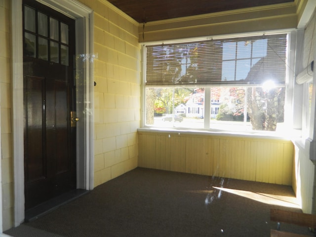 1 Prospect St, Sanford, ME 04083 - unfurnished sunroom with plenty of natural light