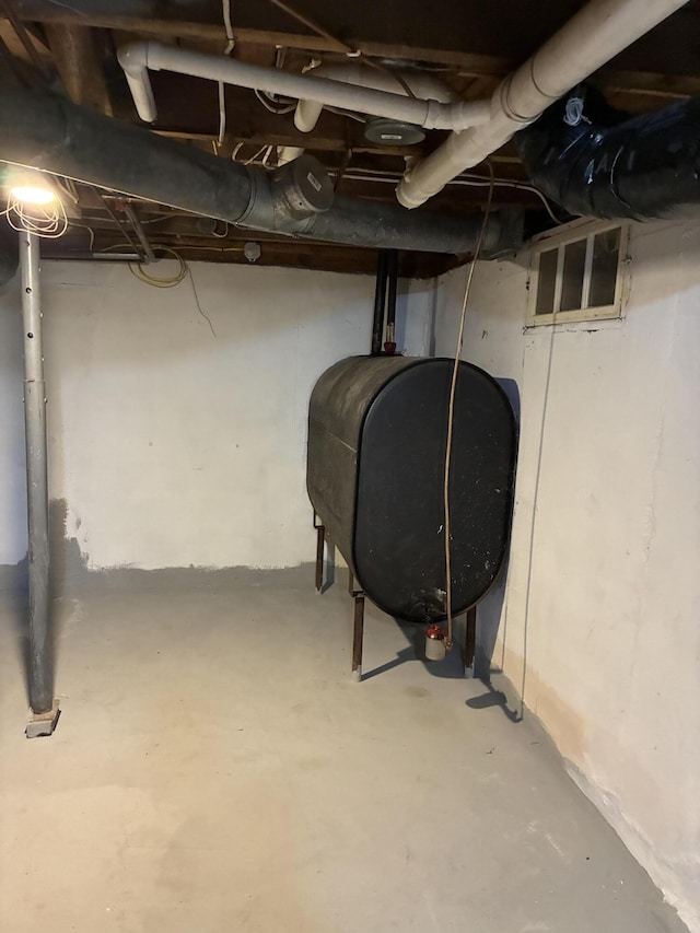 57 Salmond St, Belfast, ME 04915 - unfinished below grade area featuring heating fuel