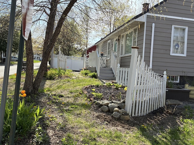 57 Salmond St, Belfast, ME 04915 - view of yard with fence