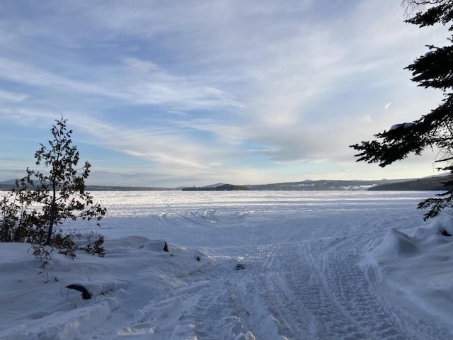 747 S Shore Dr Unit 6, Rangeley Plt, ME 04970 - view of yard featuring a water view