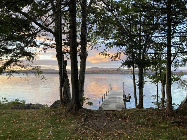 747 S Shore Dr Unit 6, Rangeley Plt, ME 04970 - dock with a water view