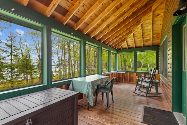 747 S Shore Dr Unit 6, Rangeley Plt, ME 04970 - view of sunroom / solarium