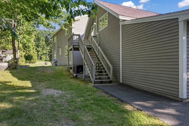 56 Old Kings Hwy, Ogunquit, ME 03907 - rear view of house with a yard and stairs