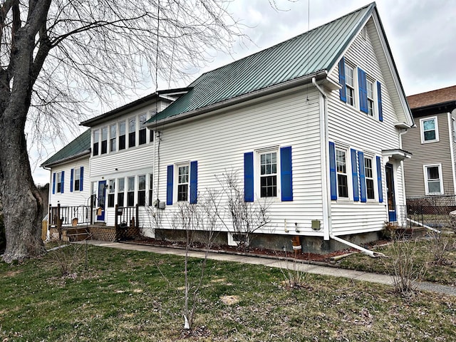 106 Northern Ave, Augusta, ME 04330 - exterior space with metal roof and a lawn