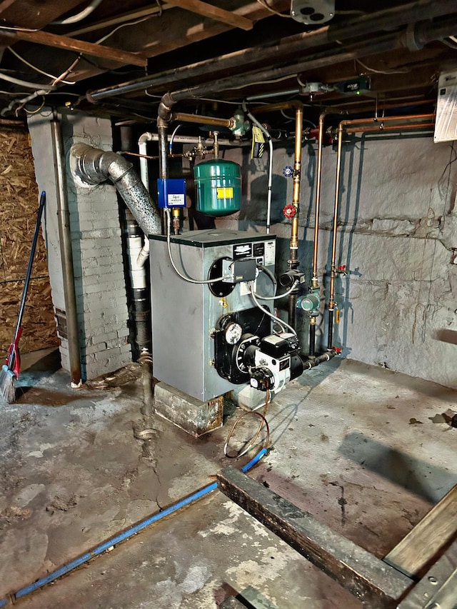 106 Northern Ave, Augusta, ME 04330 - utility room with a heating unit