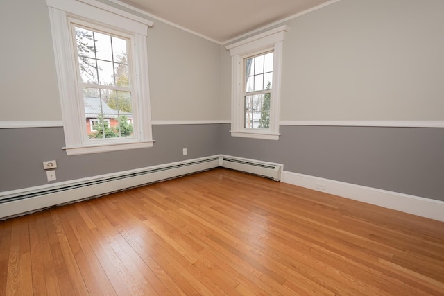 369 Ohio St, Bangor, ME 04401 - spare room featuring crown molding and light wood finished floors