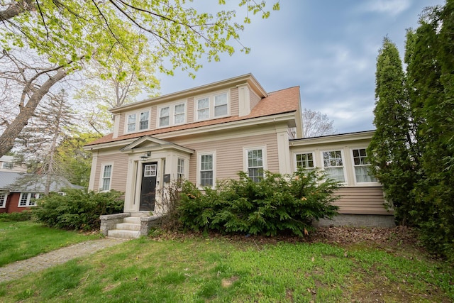 369 Ohio St, Bangor, ME 04401 - view of front of property with a front yard