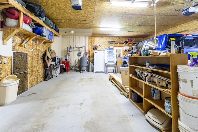 storage featuring a garage