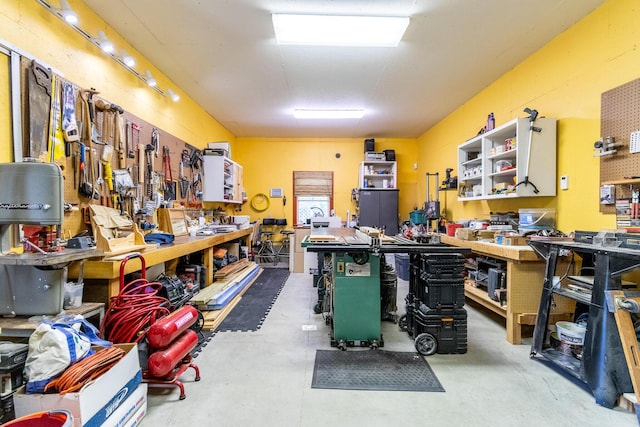 view of storage area