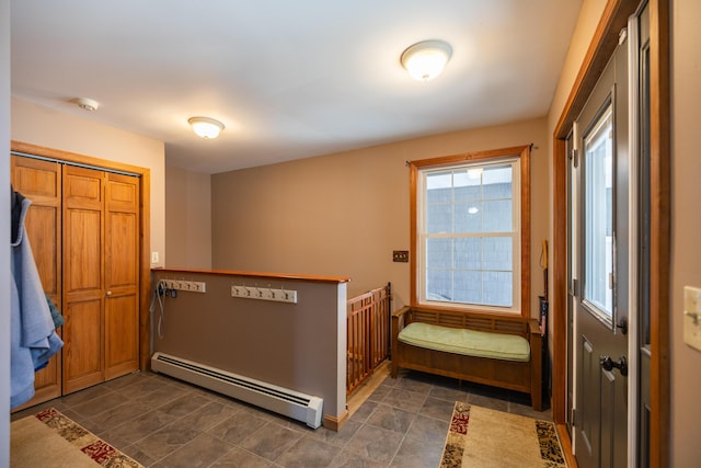 110 Harris Rd, Minot, ME 04258 - interior space with a baseboard heating unit
