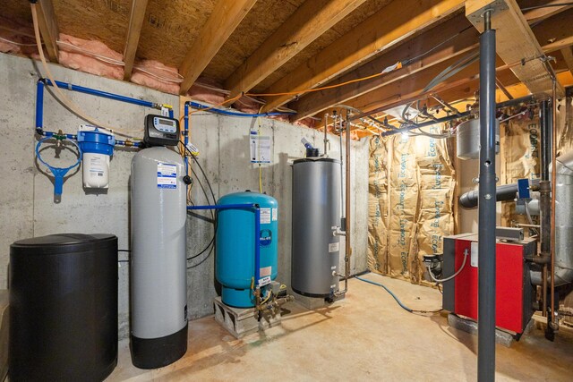 110 Harris Rd, Minot, ME 04258 - utility room with water heater