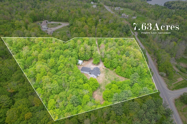 12 Charlies Way, Readfield, ME 04355 - birds eye view of property with a forest view