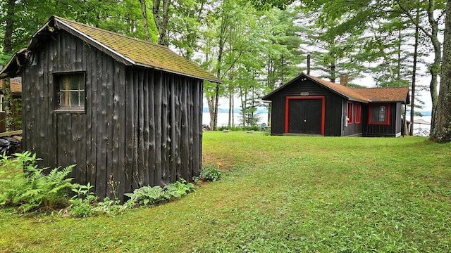 view of shed