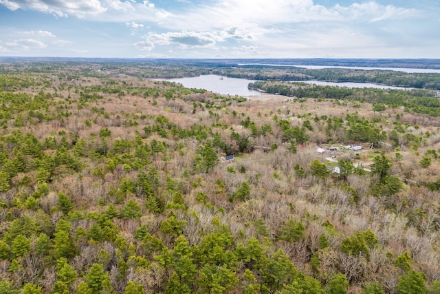285 Hockomock Rd, Woolwich, ME 04579 - bird's eye view of a nearby body of water and a heavily wooded area
