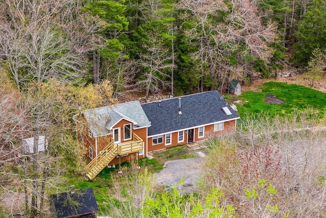 285 Hockomock Rd, Woolwich, ME 04579 - view from above of property