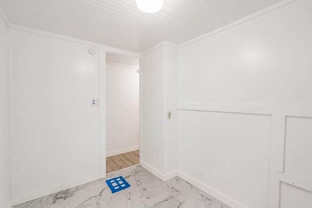 285 Hockomock Rd, Woolwich, ME 04579 - spare room with light marble finish flooring and baseboards