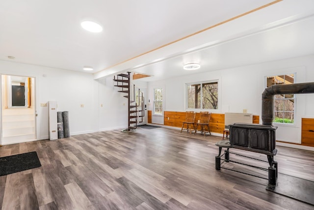 285 Hockomock Rd, Woolwich, ME 04579 - exercise area with plenty of natural light, wood finished floors, and baseboards
