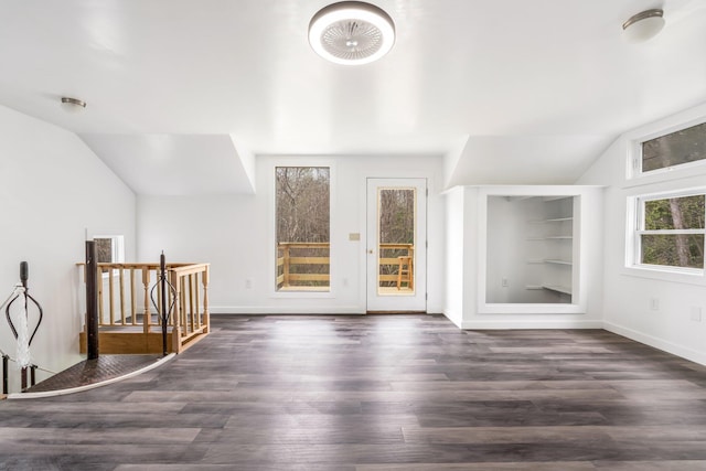 285 Hockomock Rd, Woolwich, ME 04579 - bonus room with lofted ceiling, wood finished floors, baseboards, and built in features