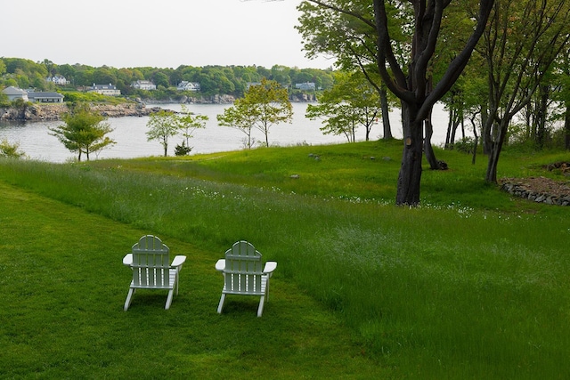 4 Ice House Pt, York, ME 03909 - view of yard featuring a water view