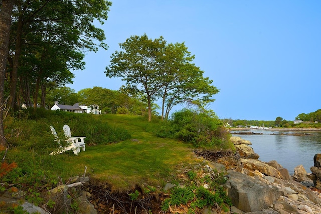 4 Ice House Pt, York, ME 03909 - view of yard featuring a water view