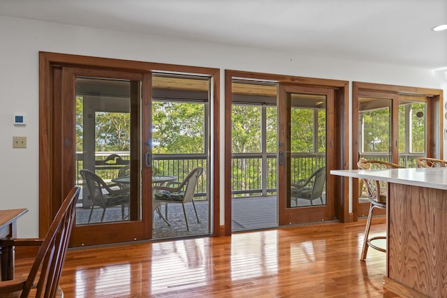 86 Firth Dr, Boothbay, ME 04537 - entryway with light wood-style flooring