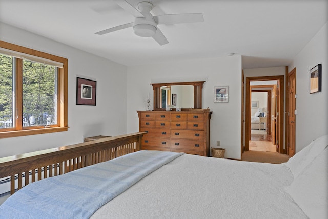 86 Firth Dr, Boothbay, ME 04537 - bedroom with a ceiling fan