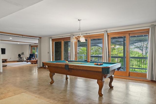 86 Firth Dr, Boothbay, ME 04537 - recreation room featuring billiards table and recessed lighting